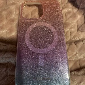 Kate Spade New York Defensive Case for iPhone 14 Pro Max in ombré glitter